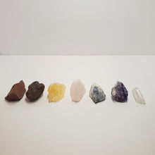Load image into Gallery viewer, Crystal Stone Healing 7 pc Raw Chakra Set