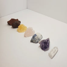 Load image into Gallery viewer, Crystal Stone Healing 7 pc Raw Chakra Set