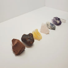 Load image into Gallery viewer, Crystal Stone Healing 7 pc Raw Chakra Set