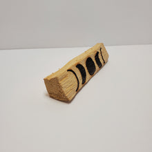 Load image into Gallery viewer, Ethically Sourced Engraved Burned Wood Moon Phases Palo Santo Smudging Stick
