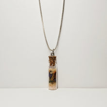 Load image into Gallery viewer, Love, Self-Love Charm Spell Bottle Good Intention Pendant / Necklace with Amethyst and Rose Quartz