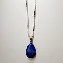 Load image into Gallery viewer, Lapis Lazuli, Stone, Tear Drop Pendants and Necklaces