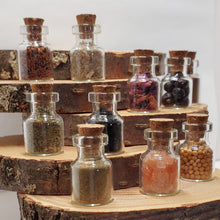 Load image into Gallery viewer, Witches Herbs - Apothecary - Glass Bottles Set- 10 pc - Miniature
