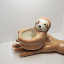 Load image into Gallery viewer, Sammy the Sloth Ceramic Animal Succulent Planter Pot
