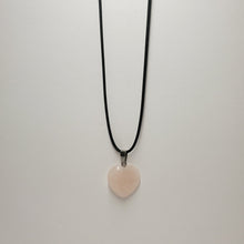 Load image into Gallery viewer, Rose Quartz Heart Shaped Pendants and Necklaces
