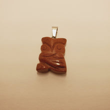 Load image into Gallery viewer, Carved / Engraved, Stone Owl Pendant
