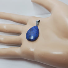 Load image into Gallery viewer, Lapis Lazuli, Stone, Tear Drop Pendants and Necklaces
