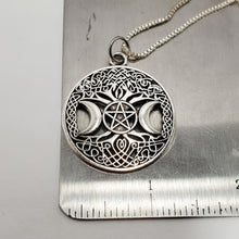 Load image into Gallery viewer, Triple Moon Goddess - Tree Of Life - Pentagram - Pendants &amp; Necklaces
