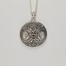 Load image into Gallery viewer, Triple Moon Goddess - Tree Of Life - Pentagram - Pendants &amp; Necklaces
