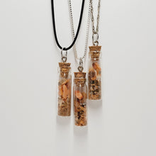 Load image into Gallery viewer, Carnelian - Glass Bottle - Pendant/Necklace
