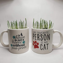 Load image into Gallery viewer, Pre-planted Cat Grass Mug
