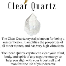 Load image into Gallery viewer, Clear Quartz Point Crystal with Rainbow Inclusions
