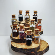 Load image into Gallery viewer, Witches Herbs - Apothecary - Glass Bottles Set- 10 pc
