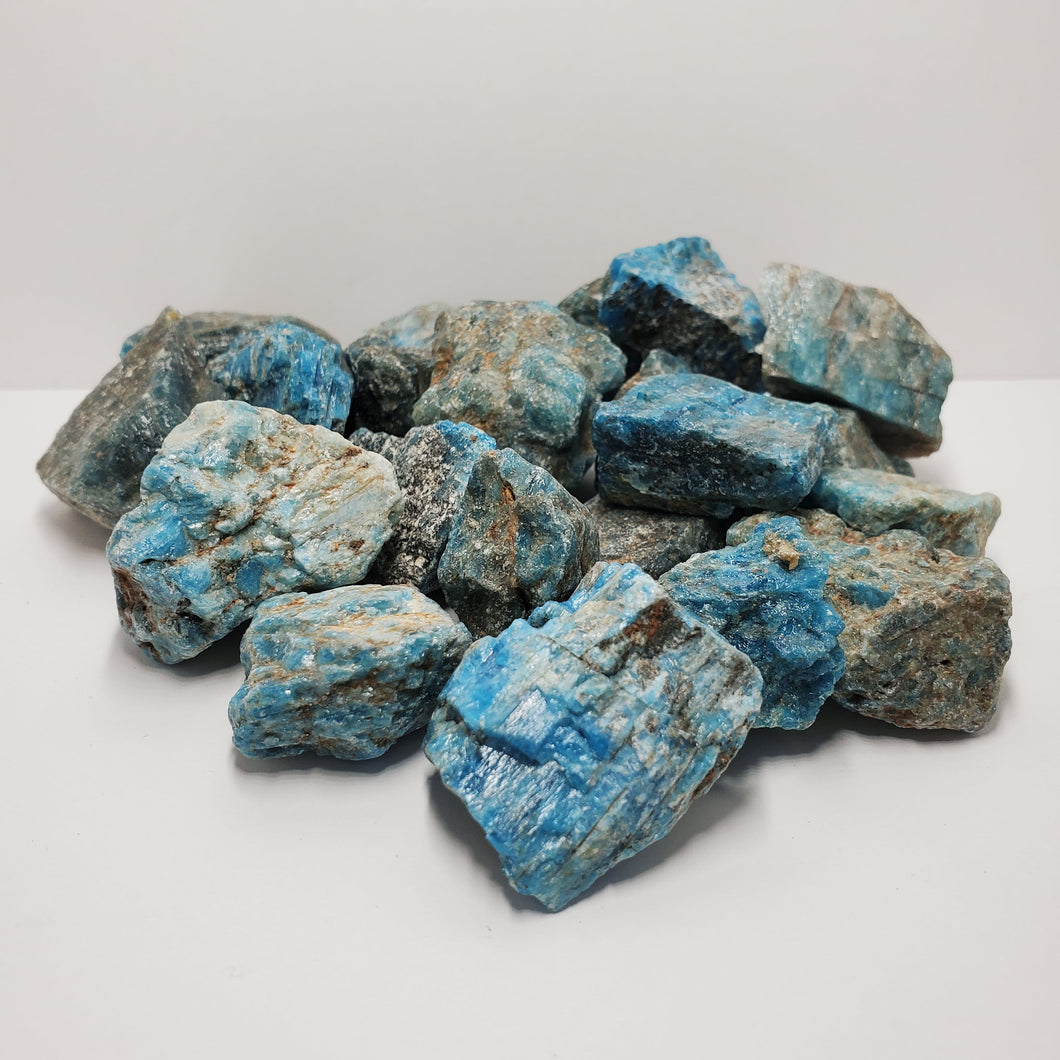 Blue Apatite Raw Stones