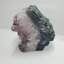 Load image into Gallery viewer, Rutilated Amethyst Crystal Cluster Geode Chunk
