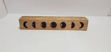 Load image into Gallery viewer, Reclaimed Oak Moon Phases Wooden Block Décor
